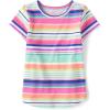 imageThe Childrens Place Girls Short Sleeve Graphic High Low TopVespa Blue Striped