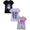 imageThe Childrens Place Girls SportsTrendsIcons Short Sleeve Graphic TShirts3 PackLove GymnasticsSportsBallerina