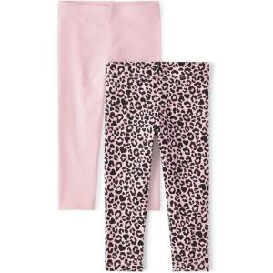 imageThe Childrens Place Baby Girls and Toddler Printed Leggings MultipacksPinkCheetah Print 2pack