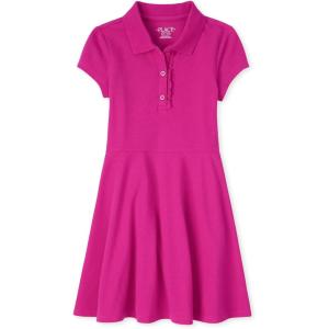 imageThe Childrens Place Girls Pique Polo DressAurora Pink