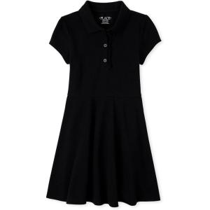 imageThe Childrens Place Girls Pique Polo DressBlack