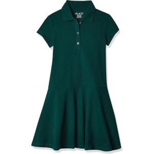 imageThe Childrens Place Girls Pique Polo DressForest
