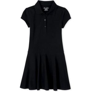 imageThe Childrens Place Girls Pique Polo DressOnyx