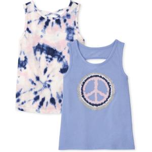 imageThe Childrens Place Girls Sleeveless Graphic Tank TopsSplish Splash 2pack