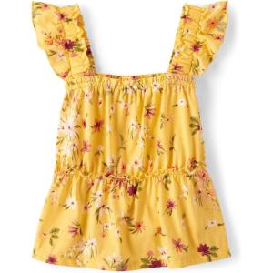imageThe Childrens Place Girls Sleeveless Knit TopsBanana Pudding Floral