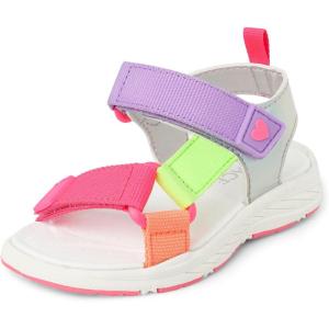 imageThe Childrens Place girls Baby Girls and Toddler Sporty Sandals With Adjustable StrapsMulti Colorblock