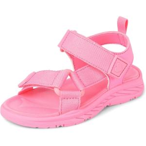 imageThe Childrens Place girls Baby Girls and Toddler Sporty Sandals With Adjustable StrapsPink