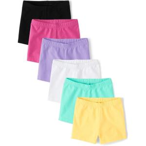 imageand Toddler Assorted Cartwheel ShortsFrench Rose 6pack