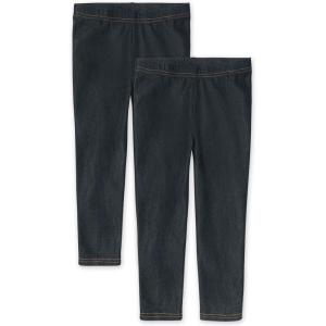 imageThe Childrens Place Girls Essential Capri LeggingsTrue Indigo 2pack