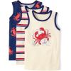 imageThe Childrens Place Boys and Toddler Assorted Sleeveless Tank TopsLobsters 3pack