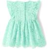 imageThe Childrens Place Baby Girls and Newborn Ruffle Dressy DressMellow Aqua Lace
