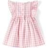 imageThe Childrens Place Baby Girls and Newborn Ruffle Dressy DressRose Petal Gingham