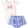 imageThe Childrens Place Baby Girls And Newborn Bodysuit and Skirt 2 Piece OutfitAmerican Bow