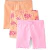 imageThe Childrens Place Baby Girls Mix and Match Bike ShortsAsbury Sand 3pack