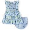 imageThe Childrens Place Baby Girls and Newborn Ruffle Dressy DressWhirlwhind Blue Floral
