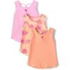 imageThe Childrens Place Baby Girls and Toddler Assorted Tank TopsAsbury Sand 3pack