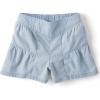imageThe Childrens Place Girls Pull on Denim ShortsDream Wash Tiered