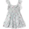 imageThe Childrens Place Girls Short Sleeve Dressy DressChalk Blue Cherries