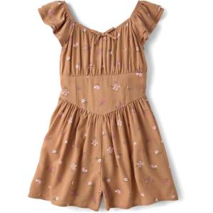 imageThe Childrens Place Girls Flutter RomperHoney